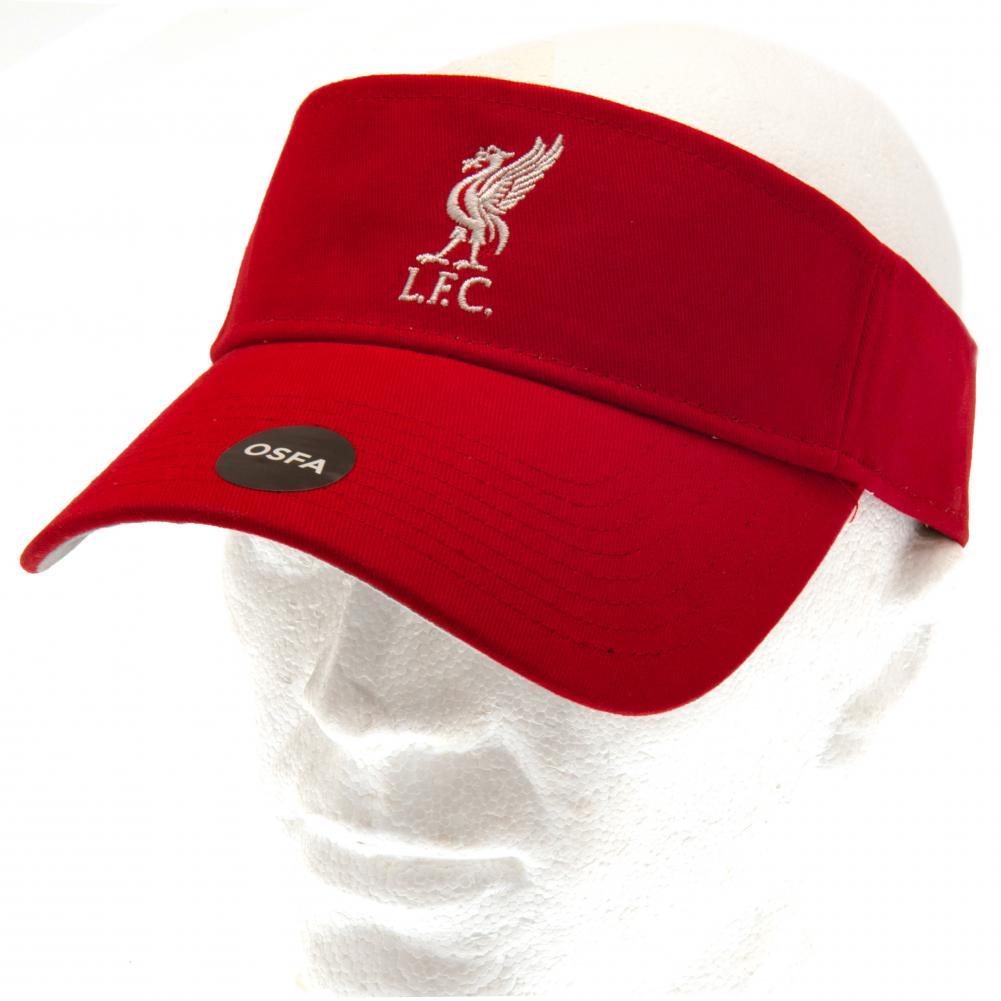 リバプール・フットボールクラブ Liverpool FC オフィシャル商品 ユニセックス クレスト バイザー サンバイザー 【海外通販】