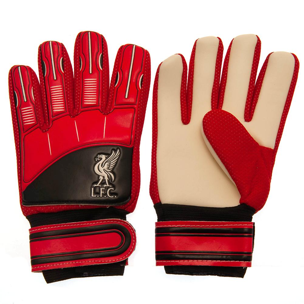 リバプール・フットボールクラブ Liverpool FC オフィシャル商品 キッズ・子供 クレスト ゴールキーパーグローブ 手袋 【海外通販】