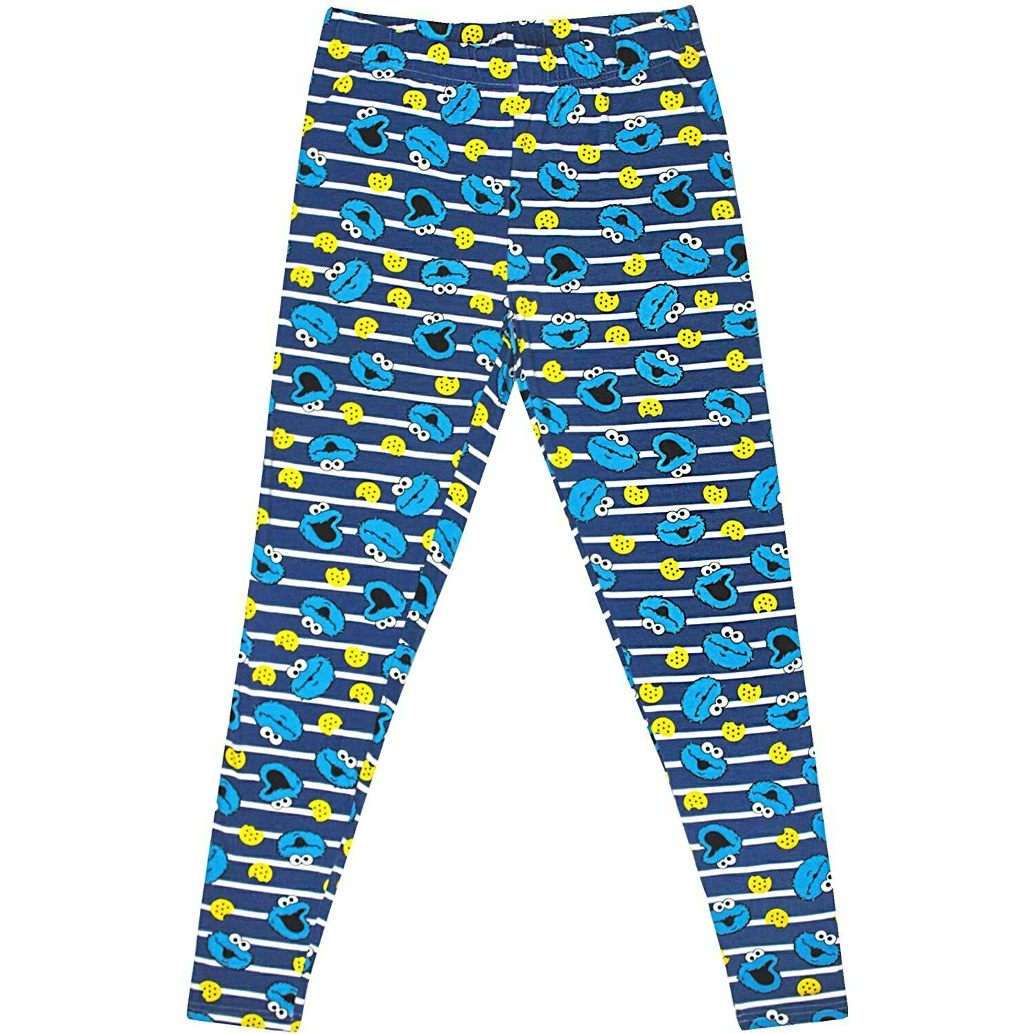 (セサミストリート) Sesame Street オフィシャル商品 レディース クッキーモンスター パジャマ 半袖 ズボン 上下セット 【海外通販】