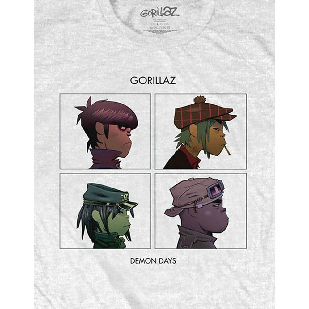 (ゴリラズ) Gorillaz オフィシャル商品 ユニセックス Plastic Beach Tシャツ コットン 半袖 トップス 【海外通販】