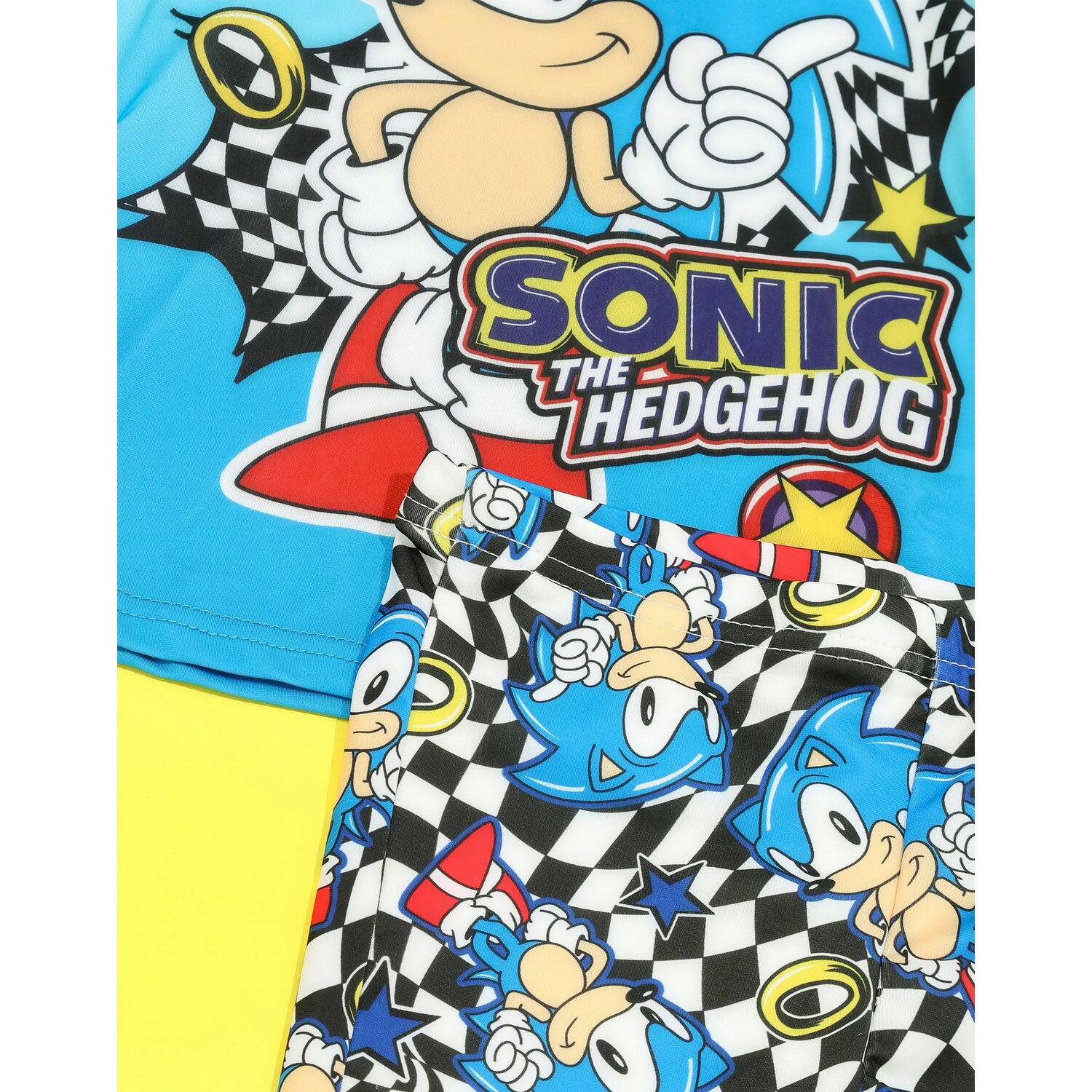 ソニック・ザ・ヘッジホッグ Sonic The Hedgehog オフィシャル商品 キッズ・子供 ボーイズ リング セパレート 水着 スイムスーツ 【海外通販】