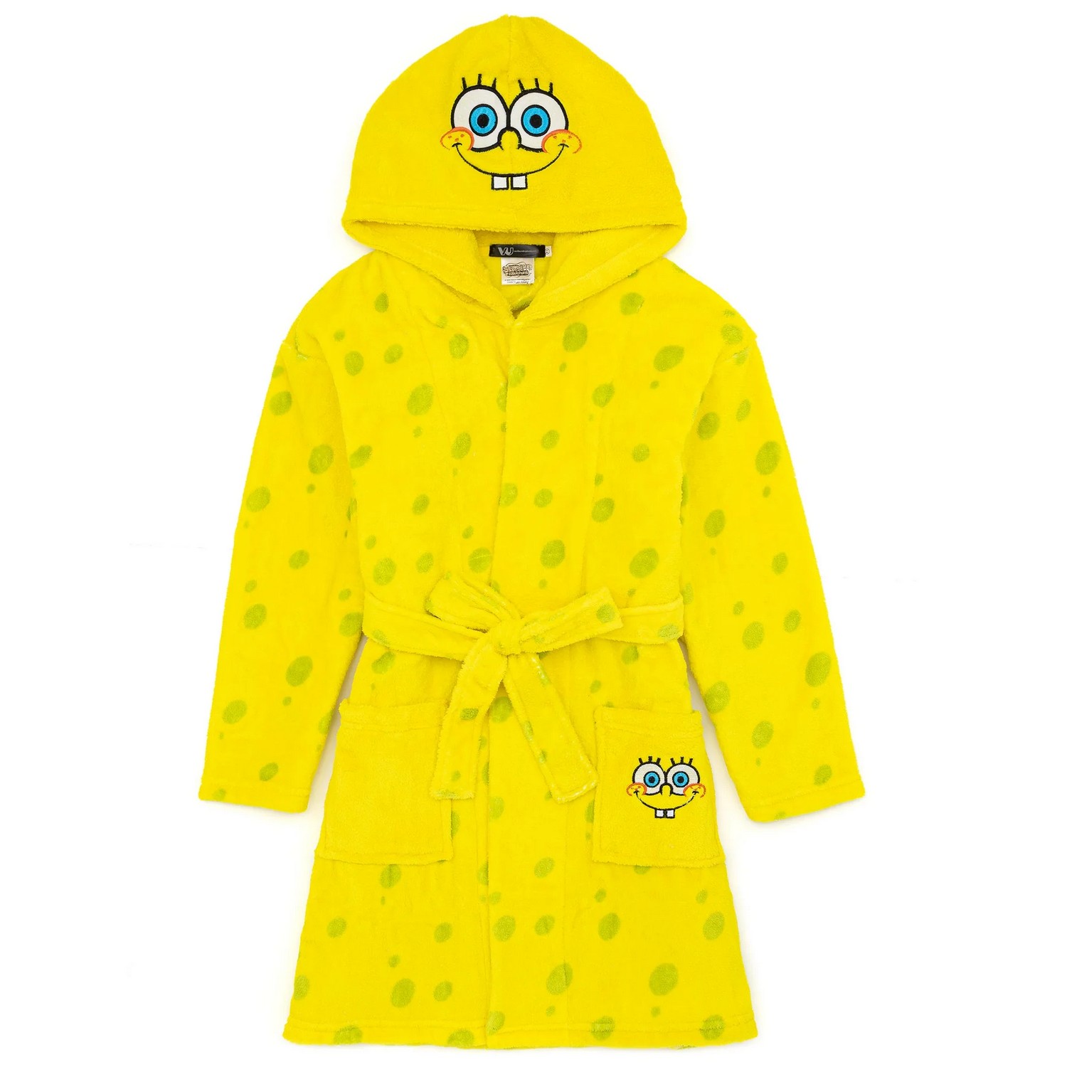 (スポンジ・ボブ) SpongeBob SquarePants オフィシャル商品 キッズ・子供 フェイス ガウン バスローブ 【海外通販】