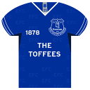エバートン フットボールクラブ Everton FC オフィシャル商品 サッカーシャツ型 ブリキ看板 【海外通販】