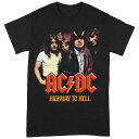 (エーシー ディーシー) AC/DC オフィシャル商品 ユニセックス Highway To Hell Tシャツ 半袖 カットソー トップス 【海外通販】