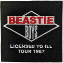 (ビースティ ボーイズ) Beastie Boys オフィシャル商品 Licensed To Ill Tour 1987 ワッペン 織地 アイロン装着 パッチ 【海外通販】