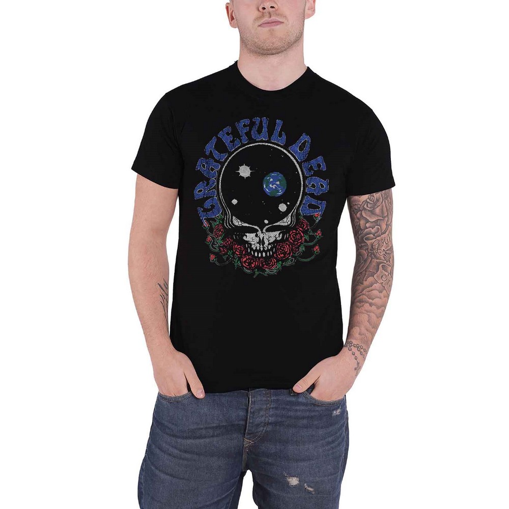 (グレイトフル・デッド) Grateful Dead オフィシャル商品 ユニセックス Space Your Face & Logo Tシャツ 半袖 トップス 【海外通販】