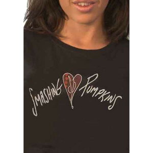 (スマッシング・パンプキンズ) The Smashing Pumpkins オフィシャル商品 レディース Gish Heart Tシャツ コットン 半袖 トップス 【海外通販】