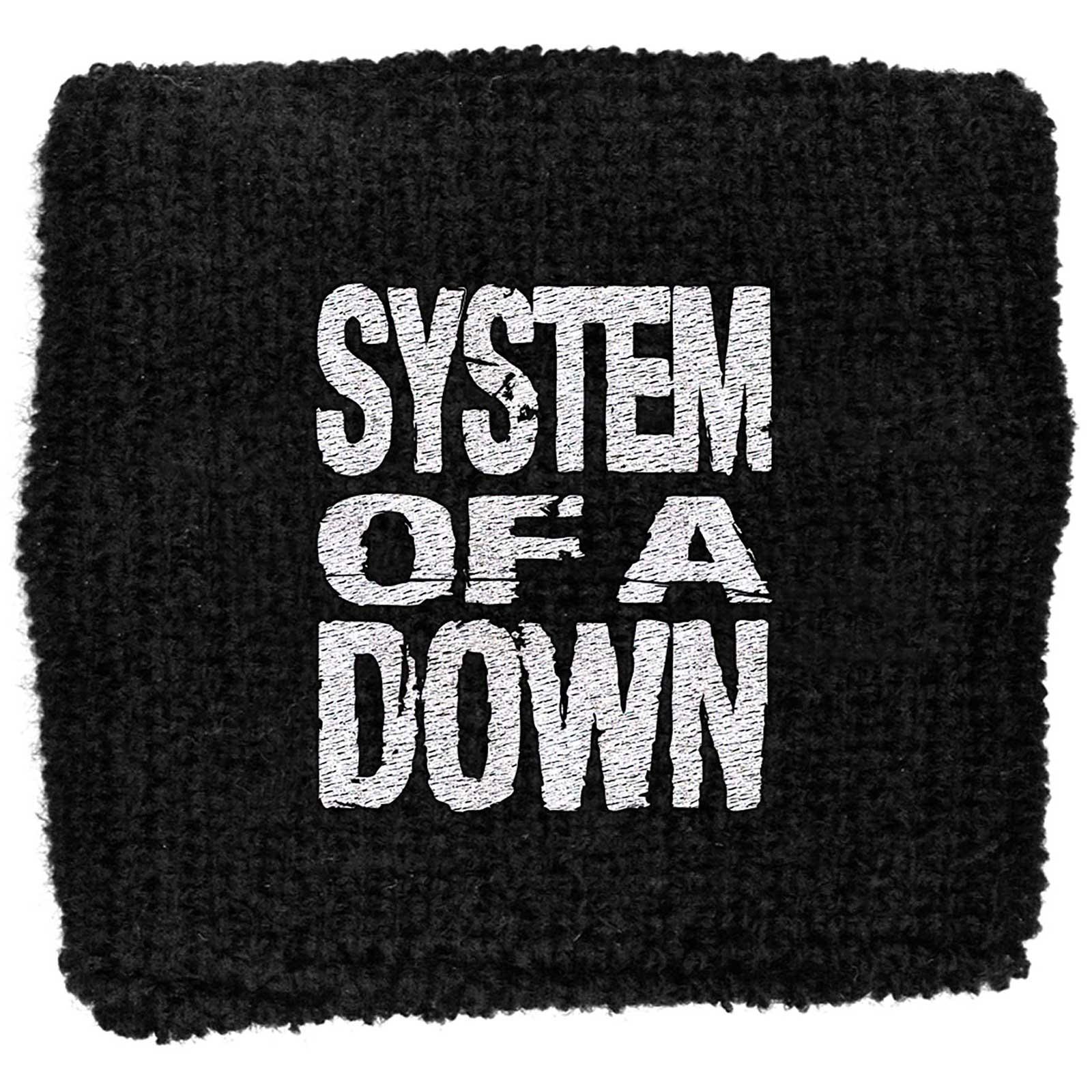 (システム・オブ・ア・ダウン) System Of A Down オフィシャル商品 ロゴ リストバンド スエットバンド ..