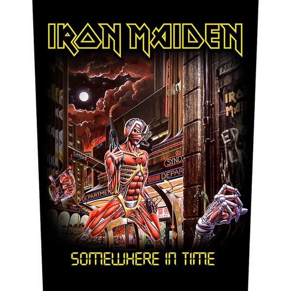 (アイアン メイデン) Iron Maiden オフィシャル商品 Somewhere In Time ワッペン パッチ 【海外通販】