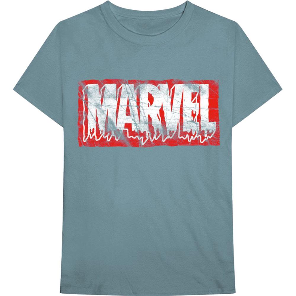 乐天商城 - (マーベル・コミック) Marvel Comics オフィシャル商品 ユニセックス Dripping ロゴ Tシャツ コットン 半袖 トップス 【海外通販】