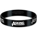(アスキング・アレクサンドリア) Asking Alexandria オフィシャル商品 ロゴ リストバンド シリコン シリコンバンド 【海外通販】