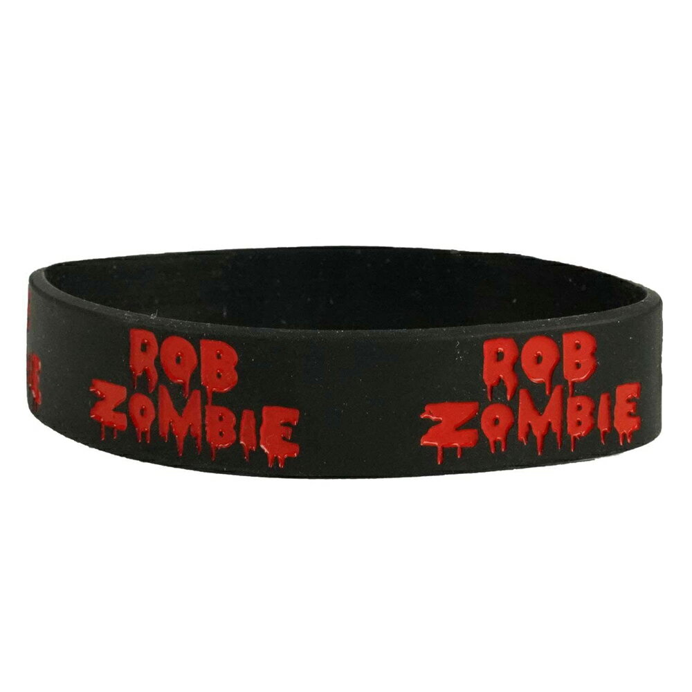 (ロブ・ゾンビ) Rob Zombie オフィシャル商品 ロゴ リストバンド シリコン シリコンバンド 【海外通販】