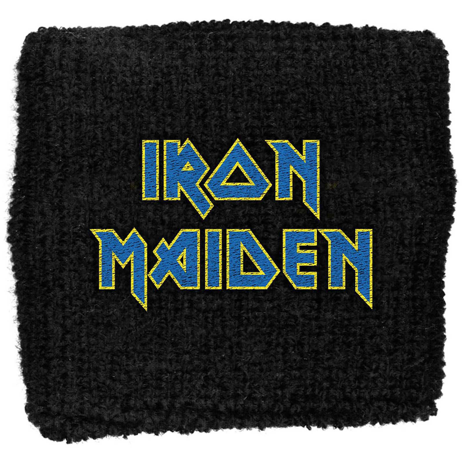 (アイアン・メイデン) Iron Maiden オフィシャル商品 Flight 666 リストバンド ロゴ 布地 スエットバン..