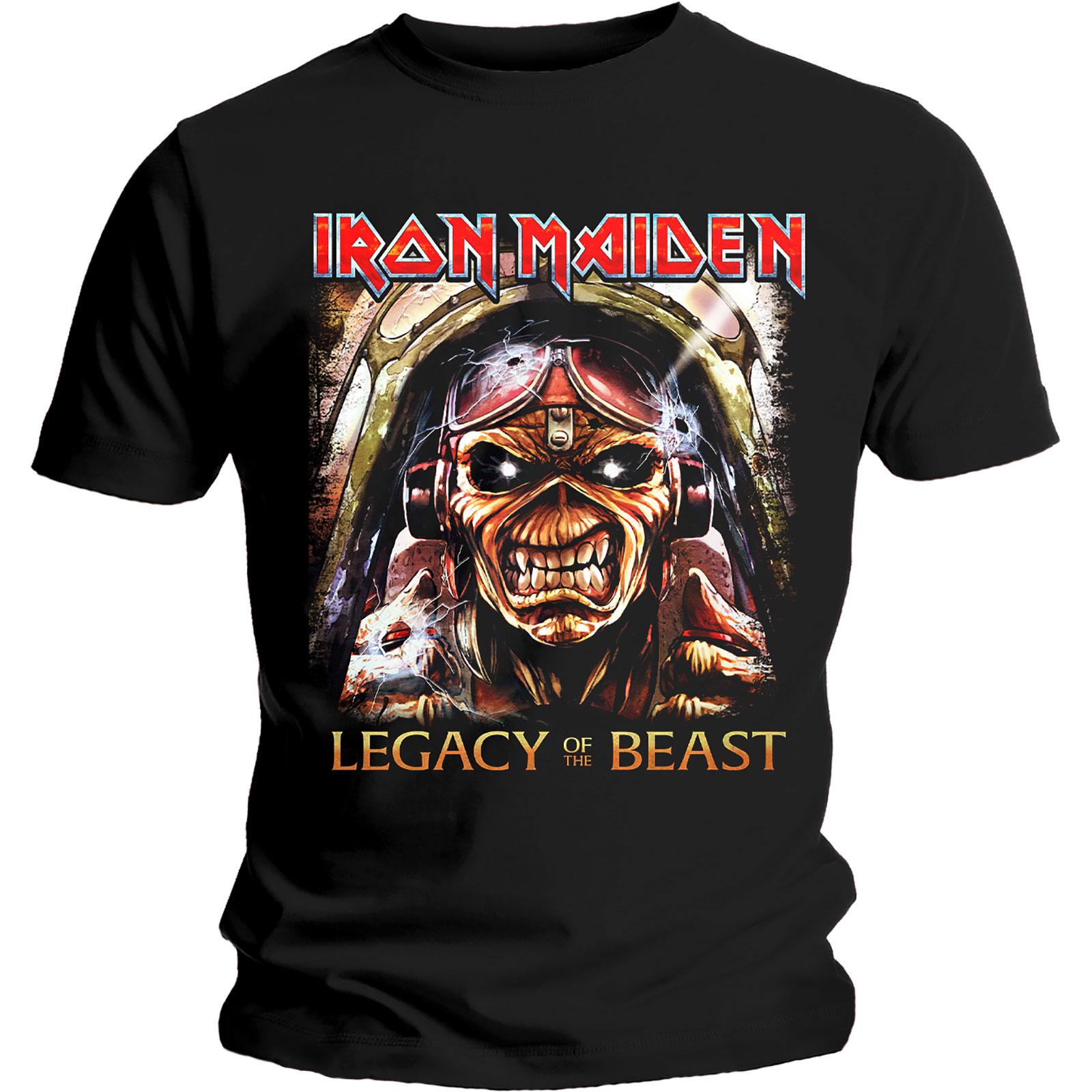 (�������󡦥ᥤ�ǥ�) Iron Maiden ���ե�����뾦�� ��˥��å��� Legacy T����� Aces Ⱦµ �ȥåץ� �ڳ������Ρ�