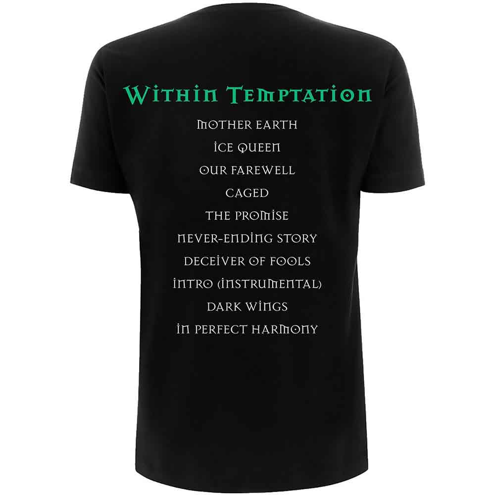 Rakuten - (ウィズイン・テンプテーション) Within Temptation オフィシャル商品 ユニセックス Mother Earth Tシャツ バックプリント コットン 半袖 トップス 【海外通販】