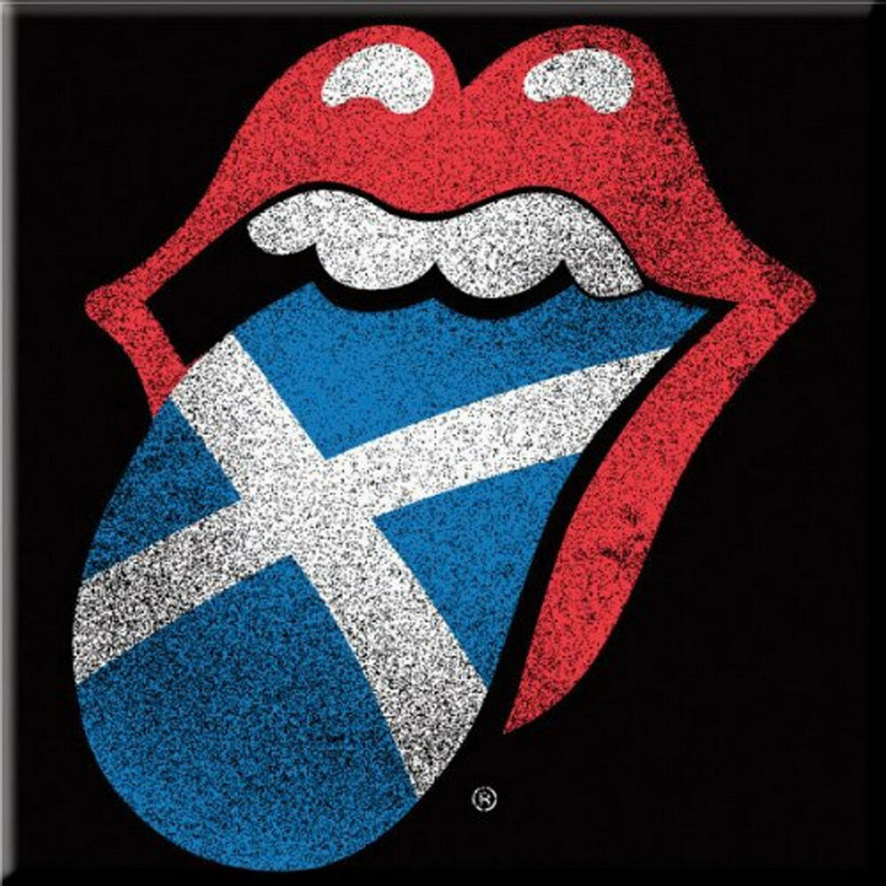 (ローリング・ストーンズ) The Rolling Stones オフィシャル商品 Tongue Scotland フリッジマグネット 冷蔵庫 磁石 【海外通販】