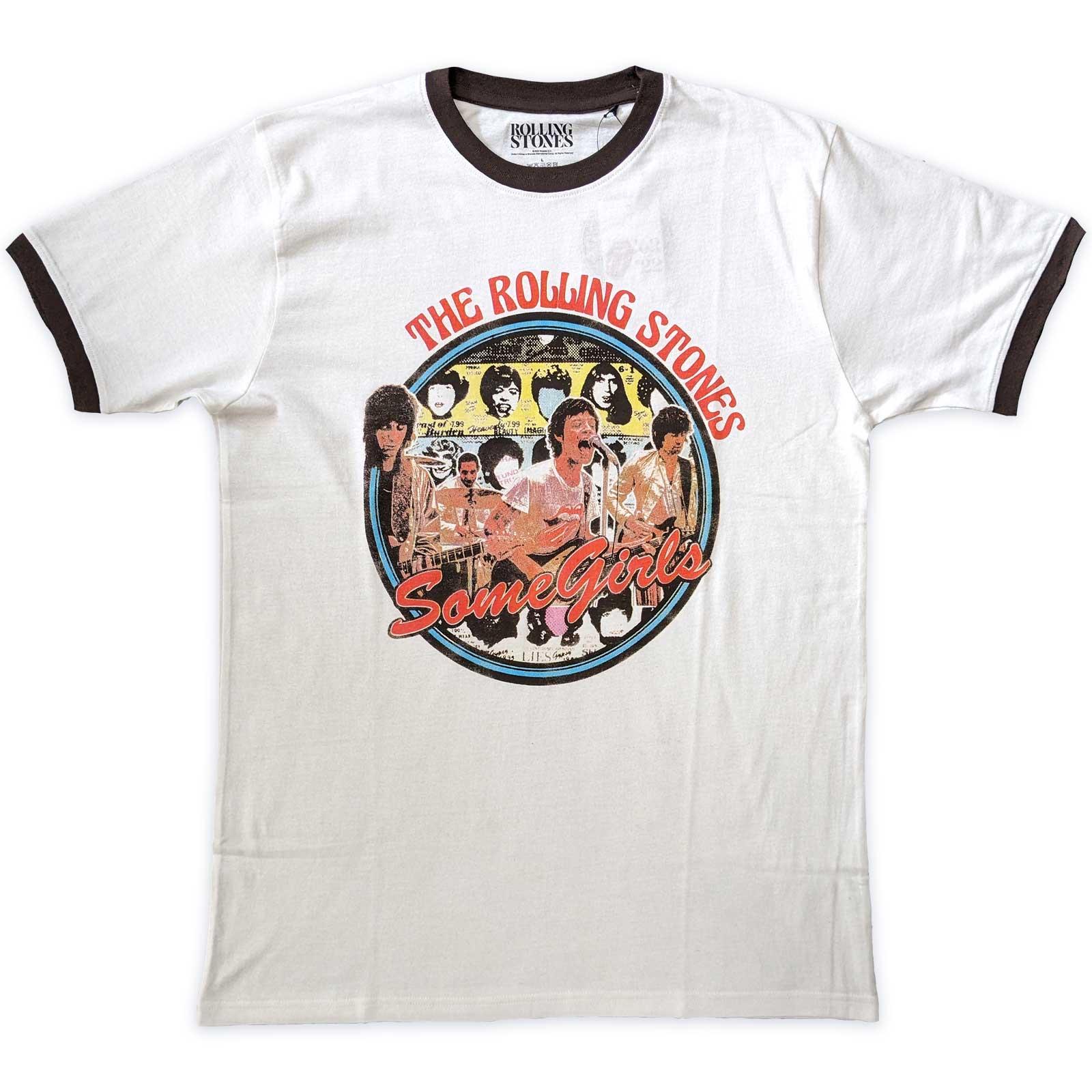 (ローリング ストーンズ) The Rolling Stones オフィシャル商品 ユニセックス Some Girls Circle Tシャツ 半袖 トップス 【海外通販】