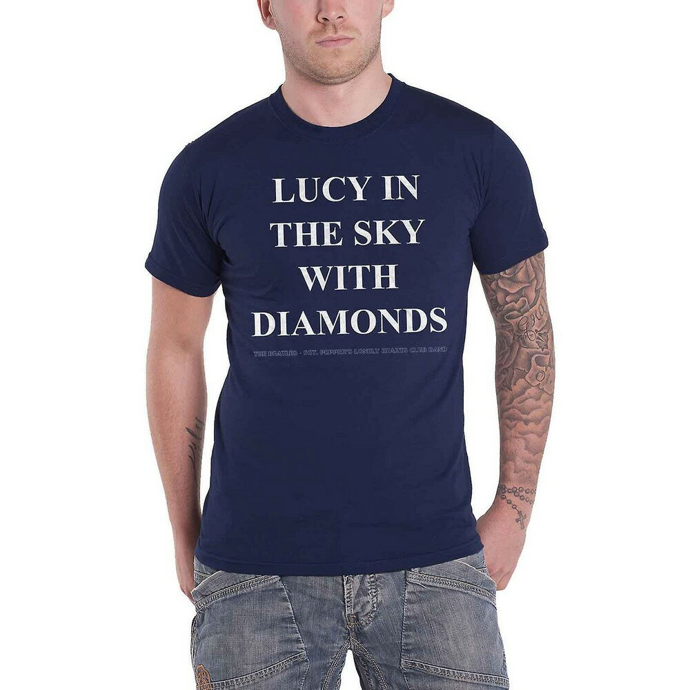 (ザ・ビートルズ) The Beatles オフィシャル商品 ユニセックス Lucy In The Sky With Diamonds Tシャツ バックプリント 半袖 トップス 【海外通販】