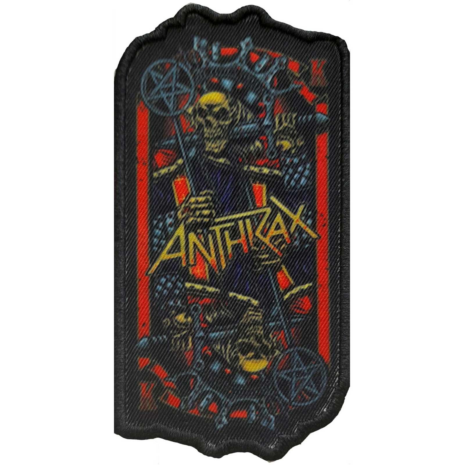 (アンスラックス) Anthrax オフィシャル商品 Evil King ワッペンアイロン接着 パッチ 【海外通販】