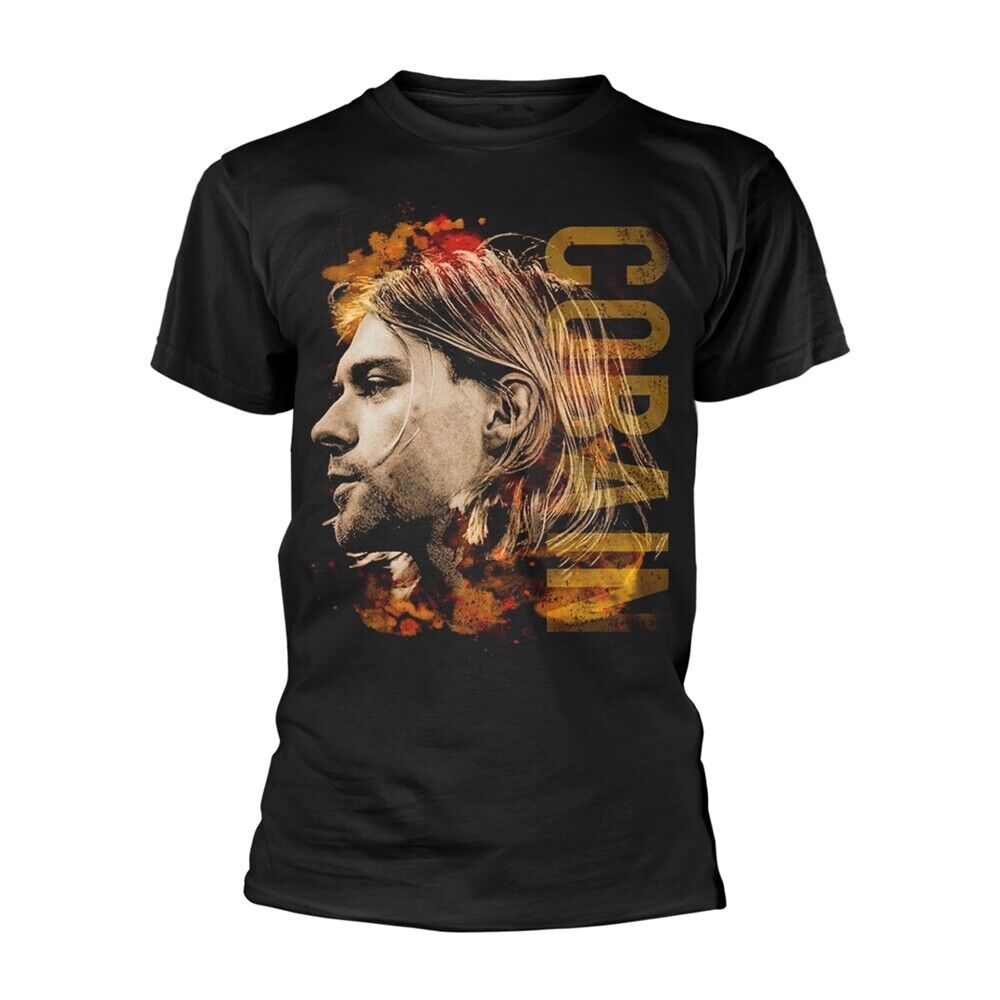 (カート・コバーン) Kurt Cobain オフィシャル商品 ユニセックス Side Photo Tシャツ コットン 半袖 トップス 【海外通販】