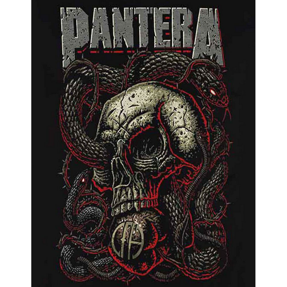 (パンテラ) Pantera オフィシャル商品 ユニセックス Serpent Tシャツ コットン 半袖 トップス 【海外通販】