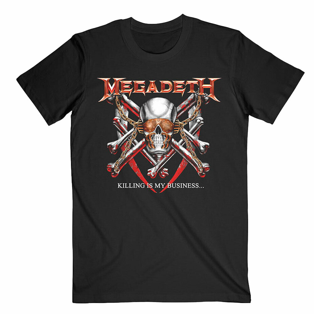 (メガデス) Megadeth オフィシャル商品 ユニセックス Killing Is My Business Tシャツ バックプリント 半袖 トップス 【海外通販】