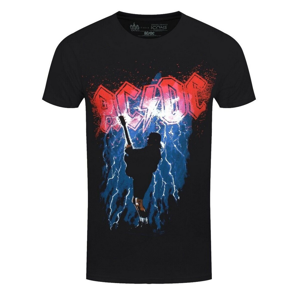 (エーシー ディーシー) AC/DC オフィシャル商品 ユニセックス Thunderstruck Tシャツ ロゴ 半袖 トップス 【海外通販】