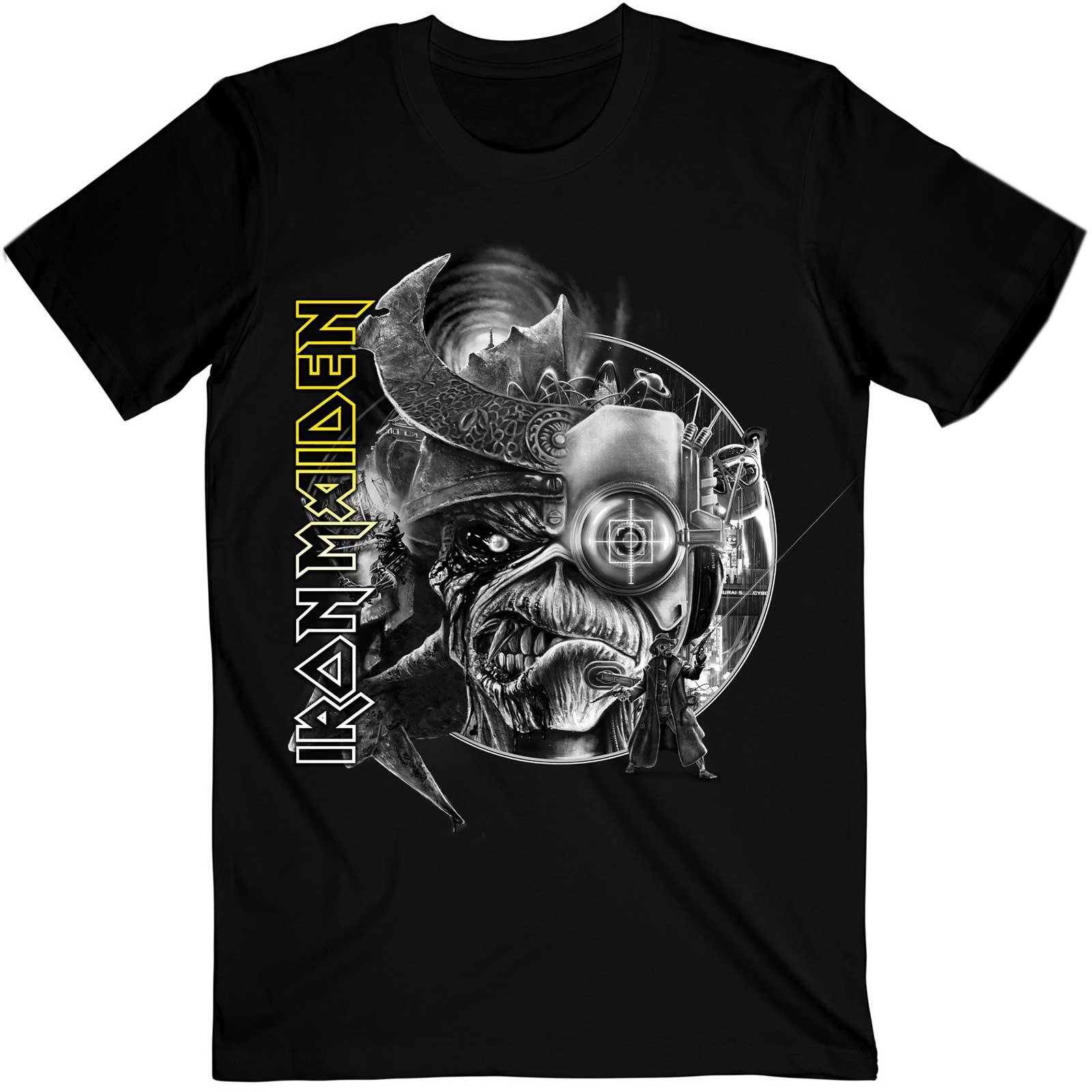 (アイアン・メイデン) Iron Maiden オフィシャル商品 ユニセックス The Future Past Tour '23 グレースケール Tシャツ 半袖 トップス 