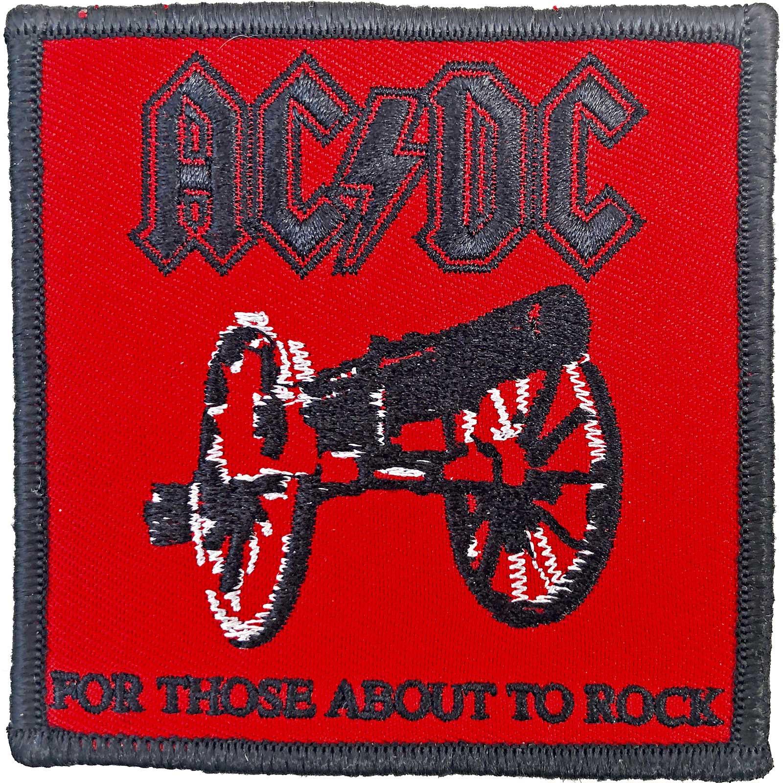 (エーシー・ディーシー) AC/DC オフィシャル商品 For Those About To Rock ワッペン スタンダード アイロン装着 パッチ 【海外通販】