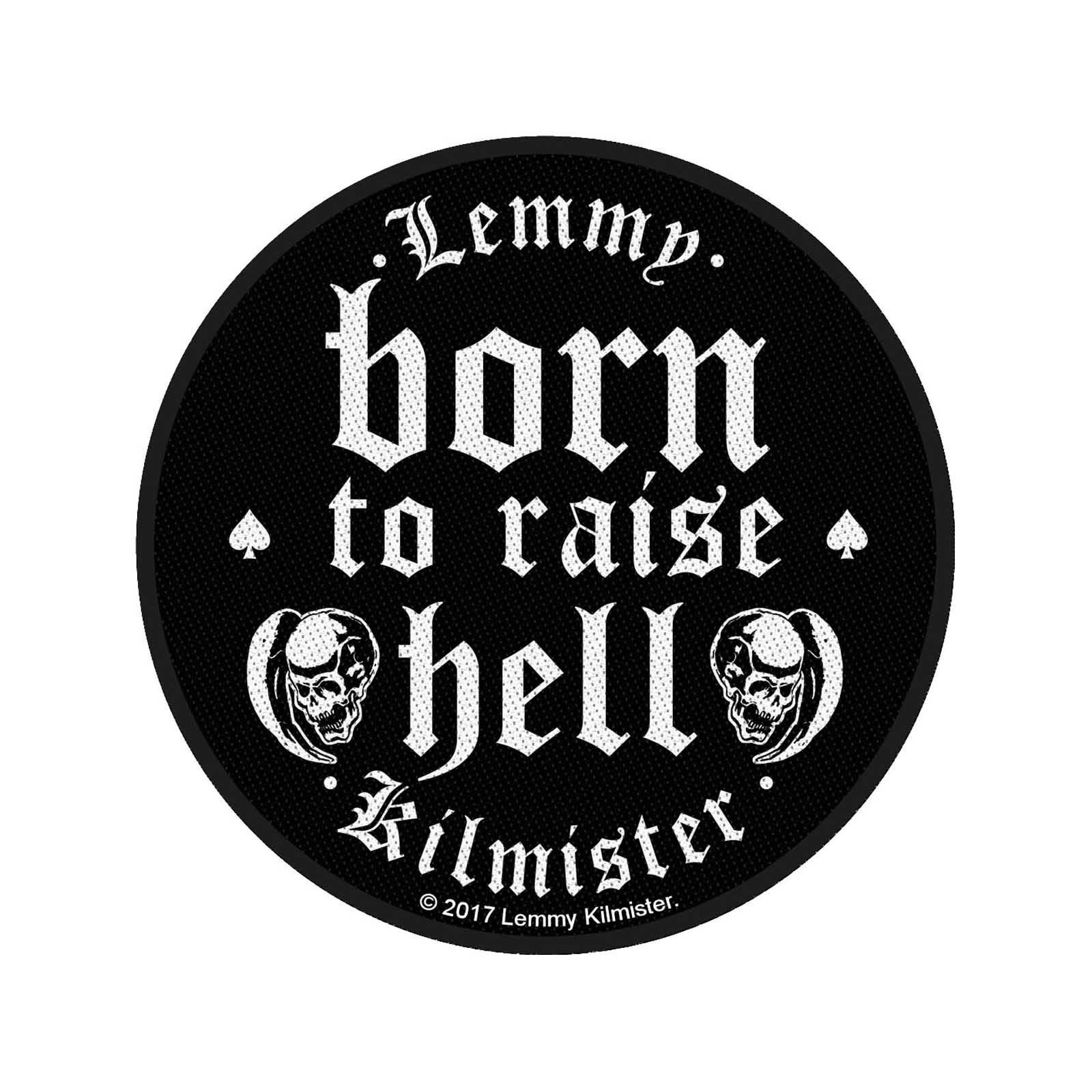 (レミー) Lemmy オフィシャル商品 Born To Raise Hell ワッペン パッチ 【海外通販】
