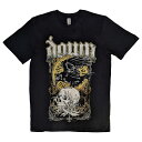 (ダウン) Down オフィシャル商品 ユニセックス Swamp Skull Tシャツ コットン 半袖 トップス 【海外通販】