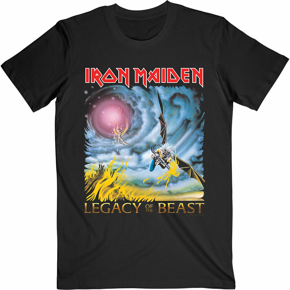 (アイアン・メイデン) Iron Maiden オフィシャル商品 ユニセックス The Flight Of Icarus Tシャツ バックプリント 半袖 トップス 【海外通販】
