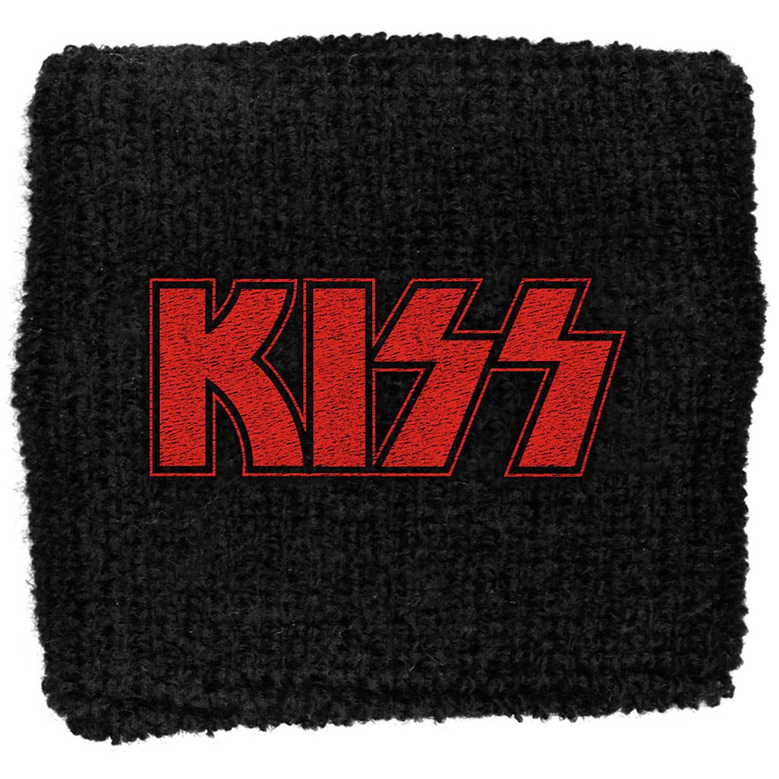 (キッス) Kiss オフィシャル商品 布地 リストバンド ロゴ スエットバンド 【海外通販】