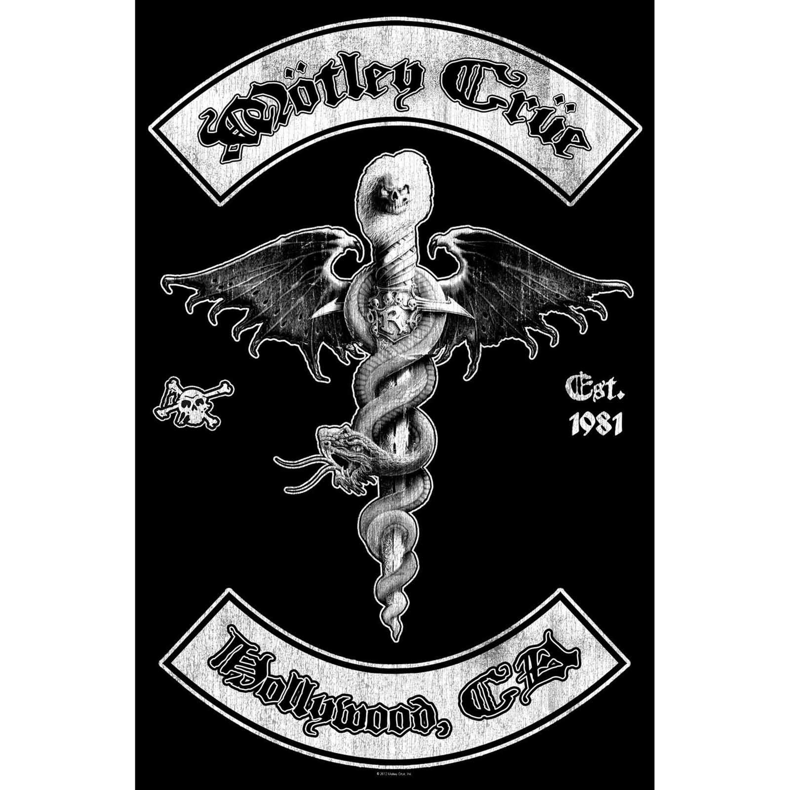 (モトリー・クルー) Motley Crue オフィシャル商品 Hollywood テキスタイルポスター 布製 ポスター 【..