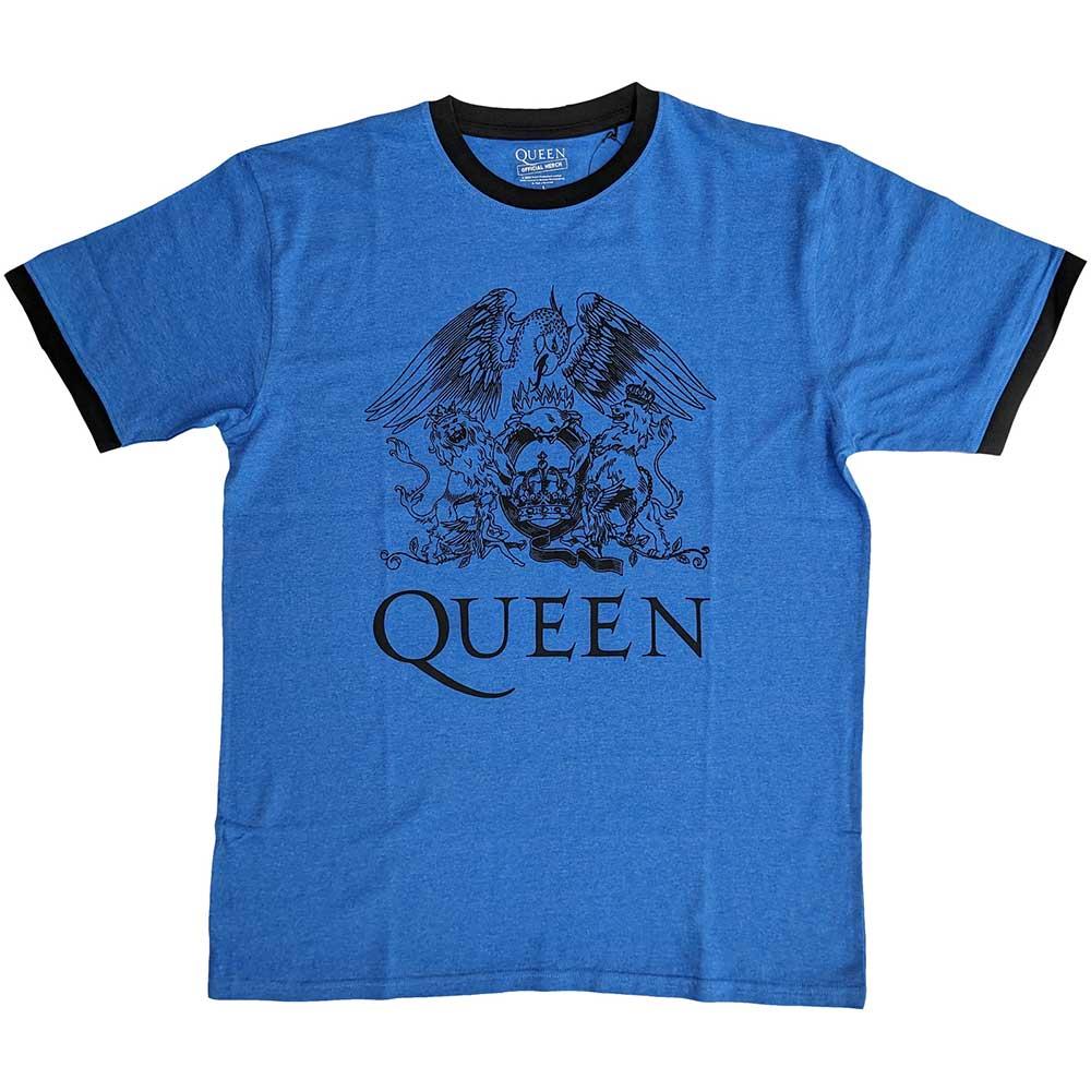 乐天商城 - (クイーン) Queen オフィシャル商品 ユニセックス クレスト Tシャツ コットン 半袖 トップス 【海外通販】