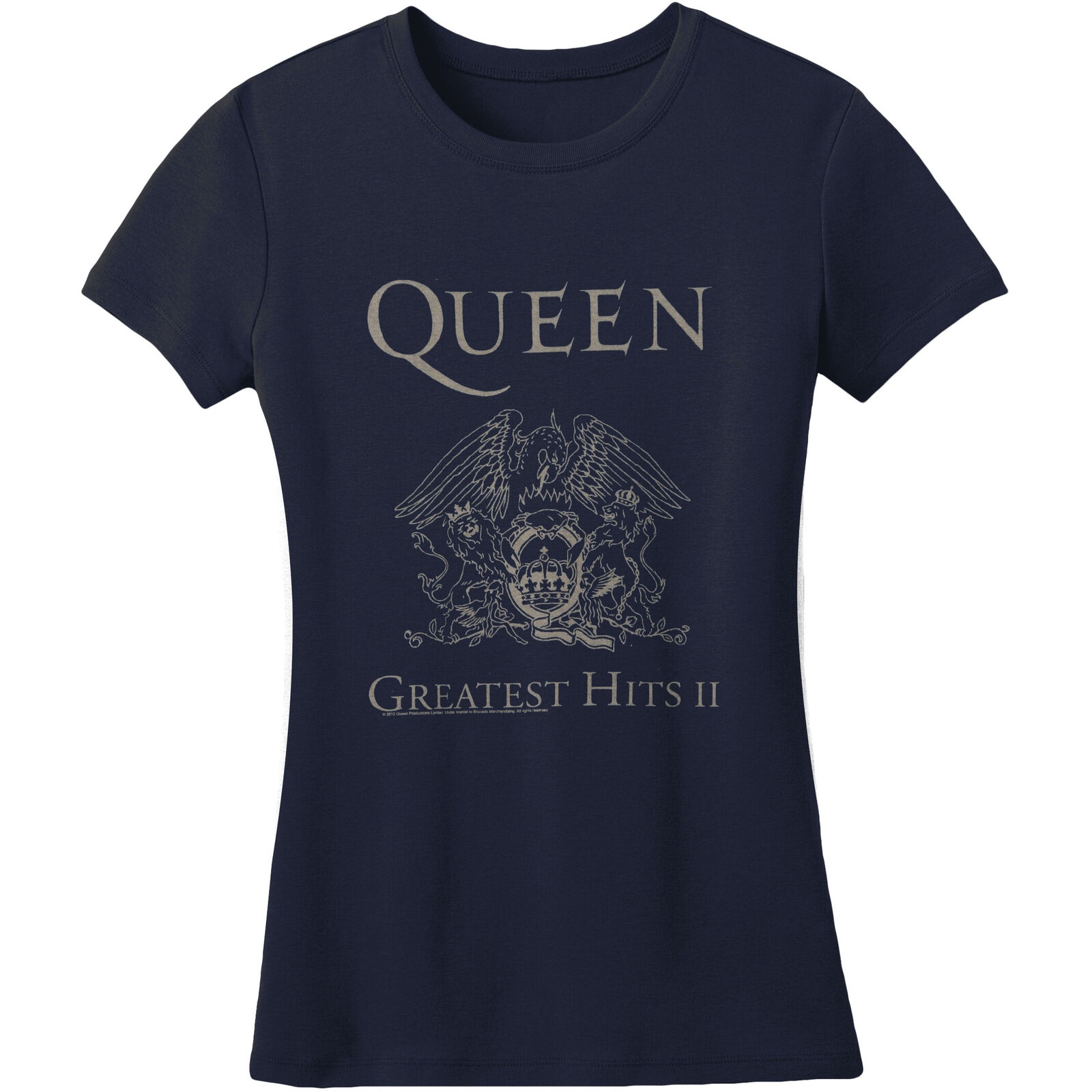 (クイーン) Queen オフィシャル商品 レディース Hits II スキニー Tシャツ 半袖 トップス 【海外通販】