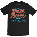(デヴィッド・ボウイ) David Bowie オフィシャル商品 ユニセックス 1978 World Tour Tシャツ 半袖 トップス 【海外通販】