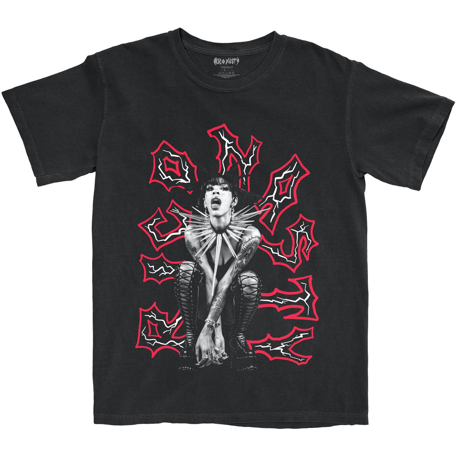 (リコ・ナスティー) Rico Nasty オフィシャル商品 ユニセックス Punk Tシャツ コットン 半袖 トップス 