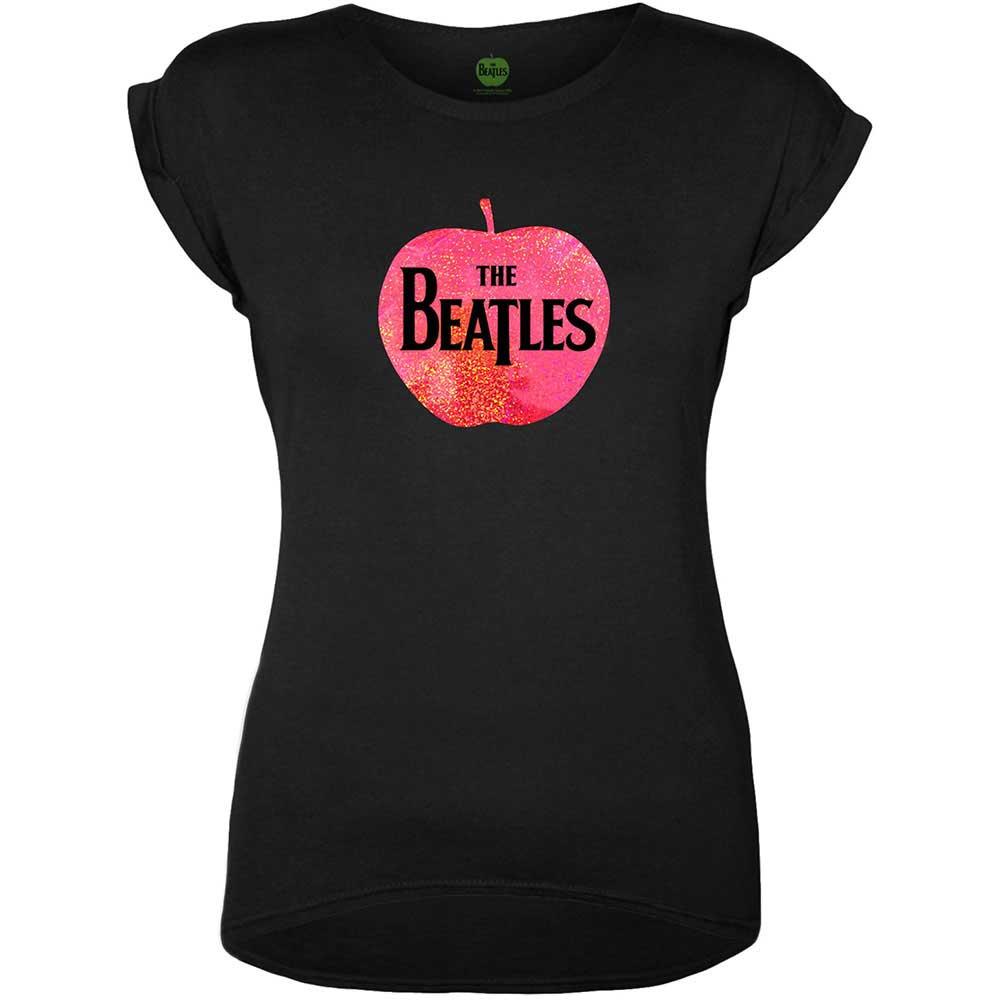 (ビートルズ) The Beatles オフィシャル商品 レディース Apple Tシャツ ロゴ 半袖 トップス 【海外通販】