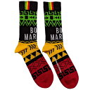 (ボブ・マーリー) Bob Marley オフィシャル商品 ユニセックス Press Play アンクルソックス 靴下 (1足組) 【海外通販】