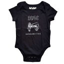 (エーシー・ディーシー) AC/DC オフィシャル商品 ベビー・赤ちゃん About To Rock ボディースーツ 半袖 ロンパース 【海外通販】