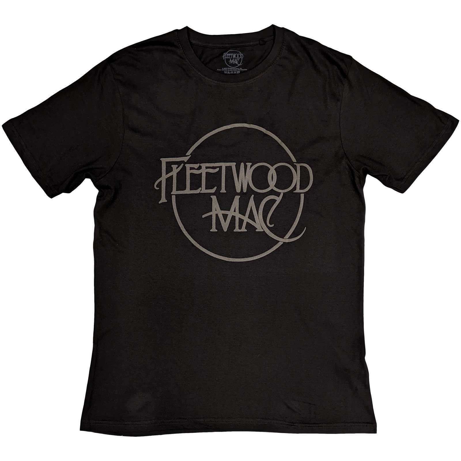 フリートウッド・マック Fleetwood Mac オフィシャル商品 ユニセックス Classic ロゴ コットン ハイビルド Tシャツ 半袖 トップス 【海外通販】