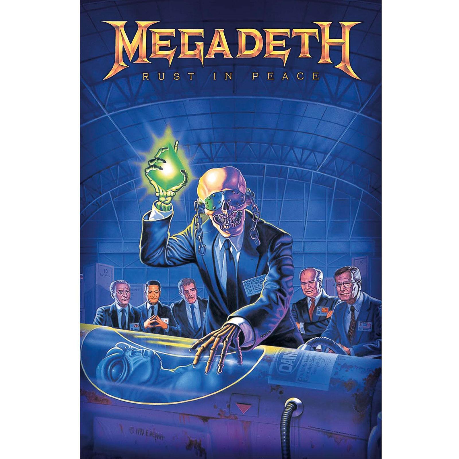 (メガデス) Megadeth オフィシャル商品 Rust In Peace テキスタイルポスター 布製 ポスター 【海外通販】