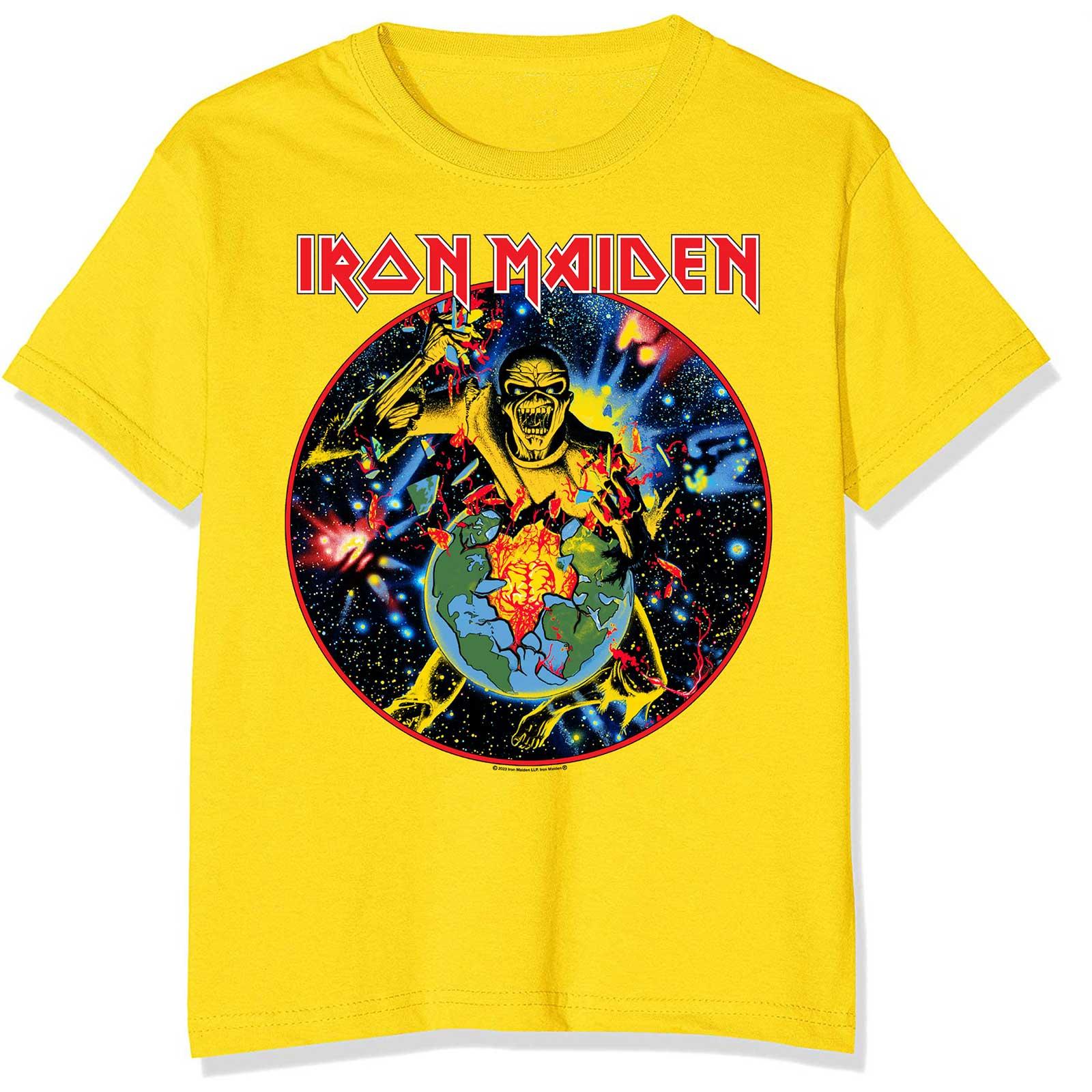 (アイアン メイデン) Iron Maiden オフィシャル商品 ユニセックス World Piece Tour Circle Tシャツ コットン 半袖 トップス 【海外通販】