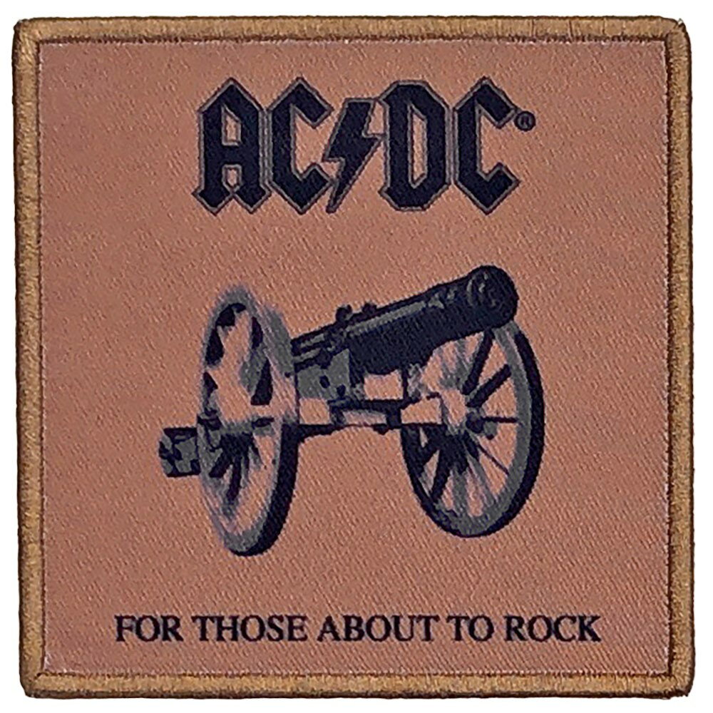 (エーシー・ディーシー) AC/DC オフィシャル商品 For Those About To Rock スタンダード ワッペン アイロン装着 パッチ 【海外通販】