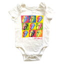 (ローリング・ストーンズ) The Rolling Stones オフィシャル商品 ベビー・赤ちゃん ツートン ボディースーツ 半袖 ロンパース 【海外通販】