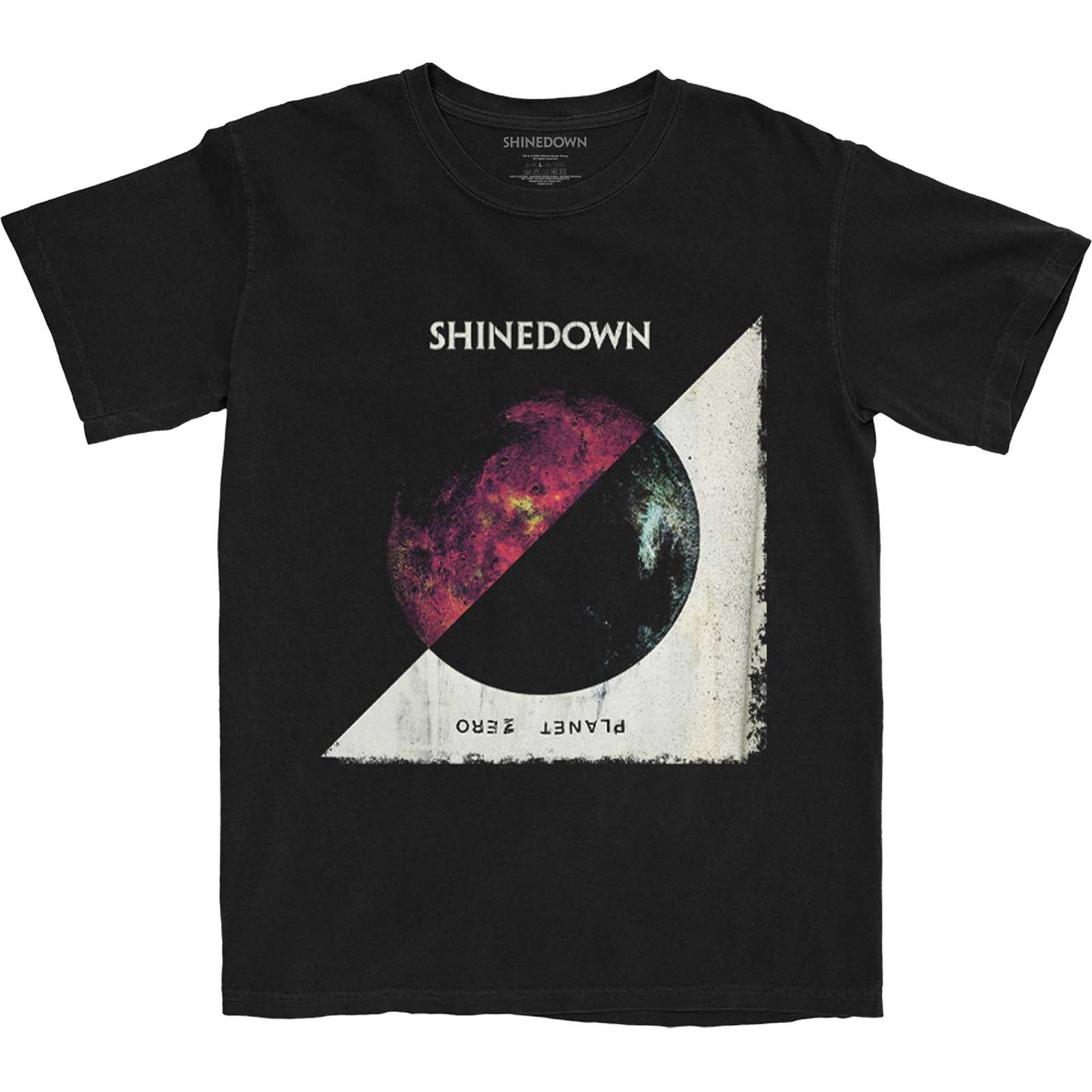 楽天Pertemba Japan（シャインダウン） Shinedown オフィシャル商品 ユニセックス Planet Zero アルバム Tシャツ コットン 半袖 トップス 【海外通販】