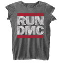 (ラン・ディーエムシー) Run DMC オフィシャル商品 レディース バーンアウト Tシャツ ロゴ 半袖 トップス 【海外通販】