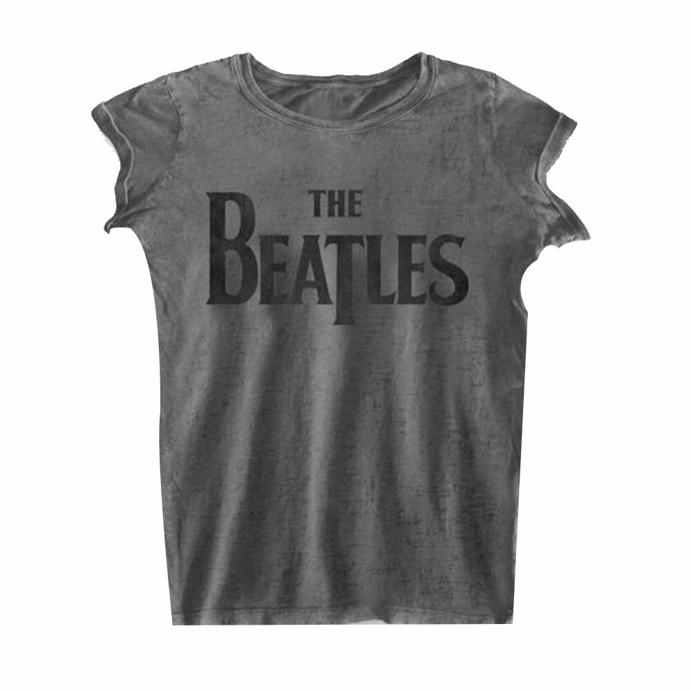 (ビートルズ) The Beatles オフィシャル商品 レディース Burnout Tシャツ ロゴ 半袖 トップス 【海外通販】