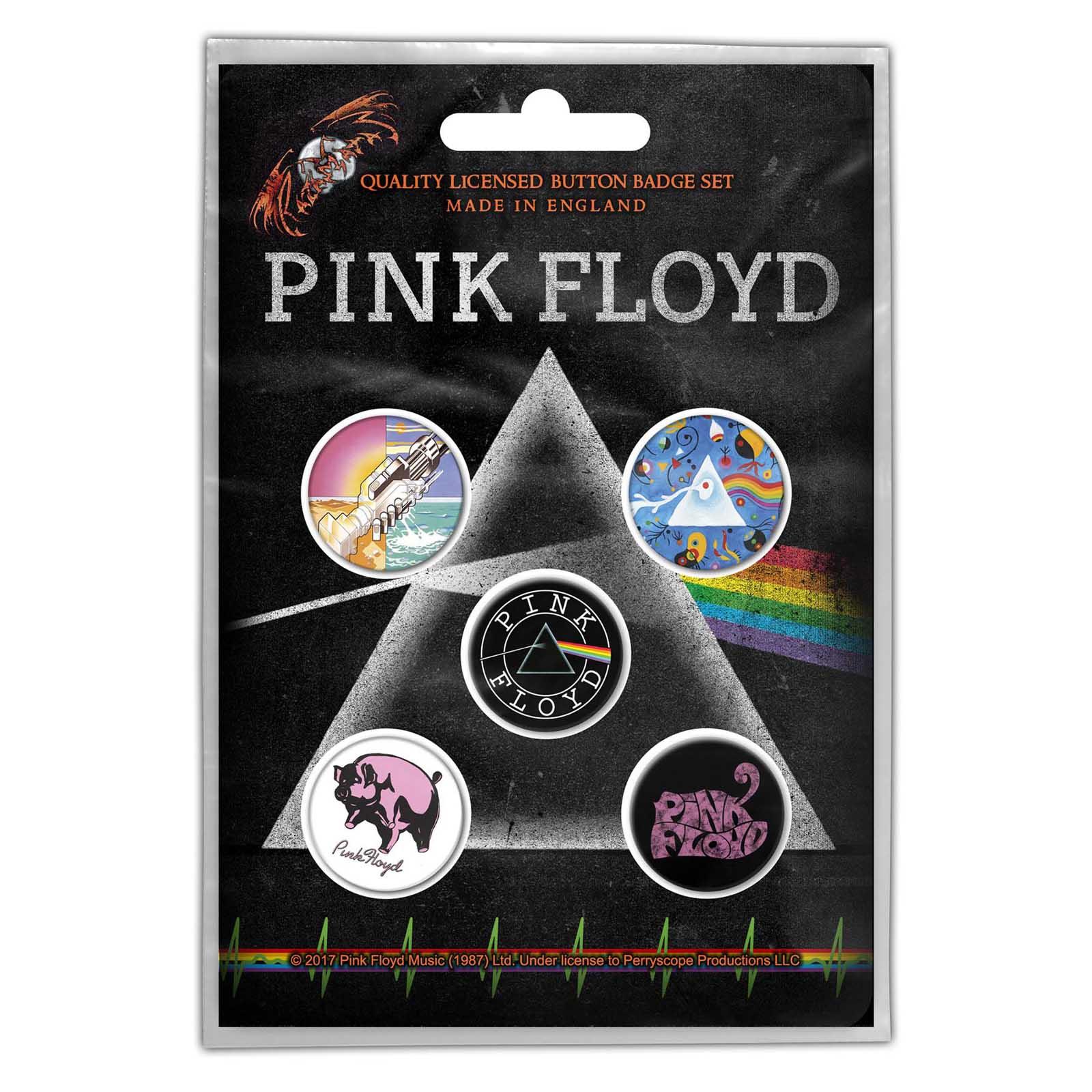 (ピンク・フロイド) Pink Floyd オフィシャル商品 Prism バッジ セット (5個組) 【海外通販】